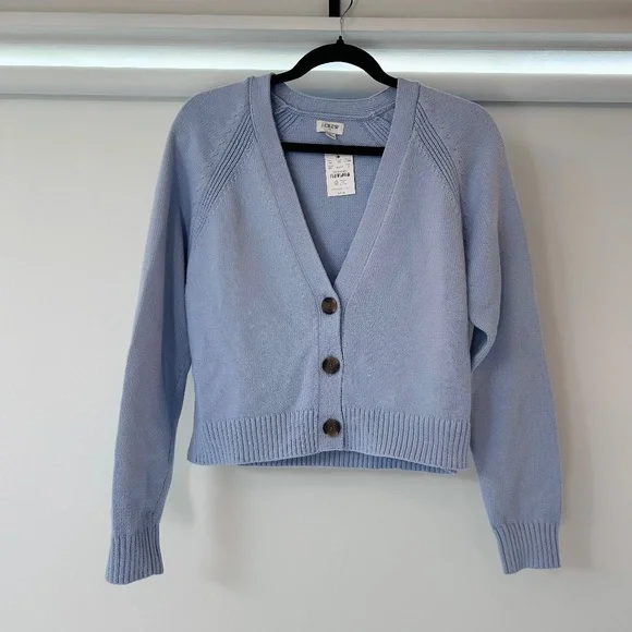 J.Crew Cotton-blend V-neck Cardigan Sweater - Picture 5 of 6